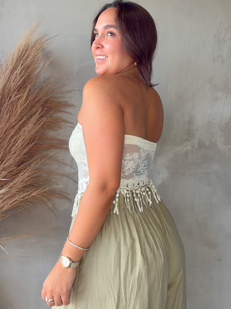 Karlie Lace & Tassle Top