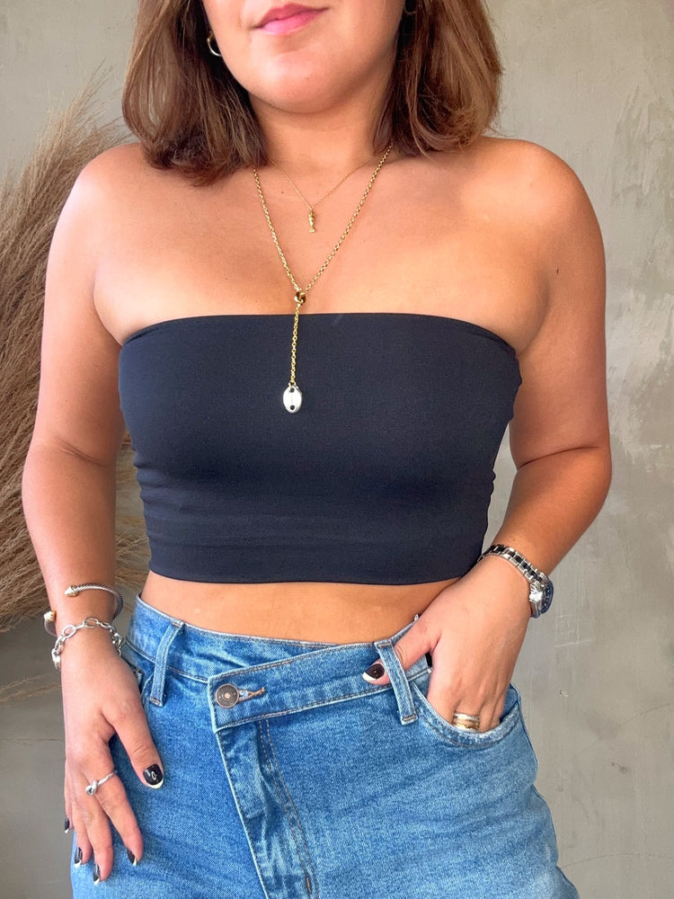 June Black Tube Top