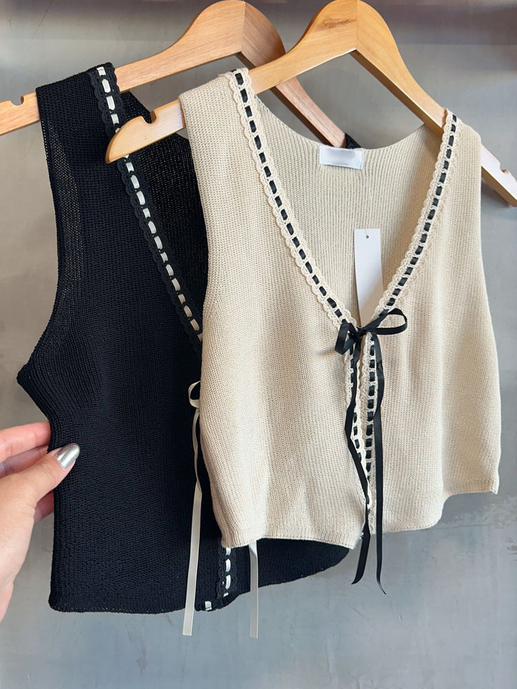 FINAL SALE - Rubi Black Knit Top