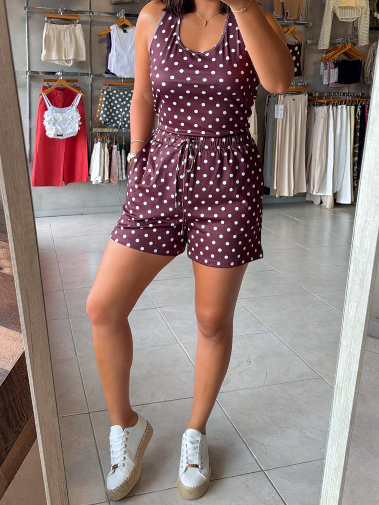 Espresso Polka Dots Set