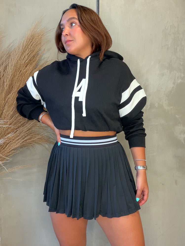 Yollie Black Tennis Skort