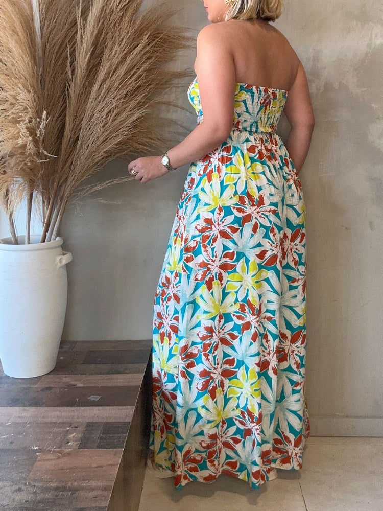 Johanna Printed Tube Jumpsuit