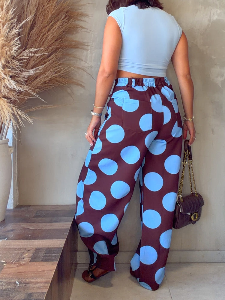 Marjo Brown/Blue Polka Jean