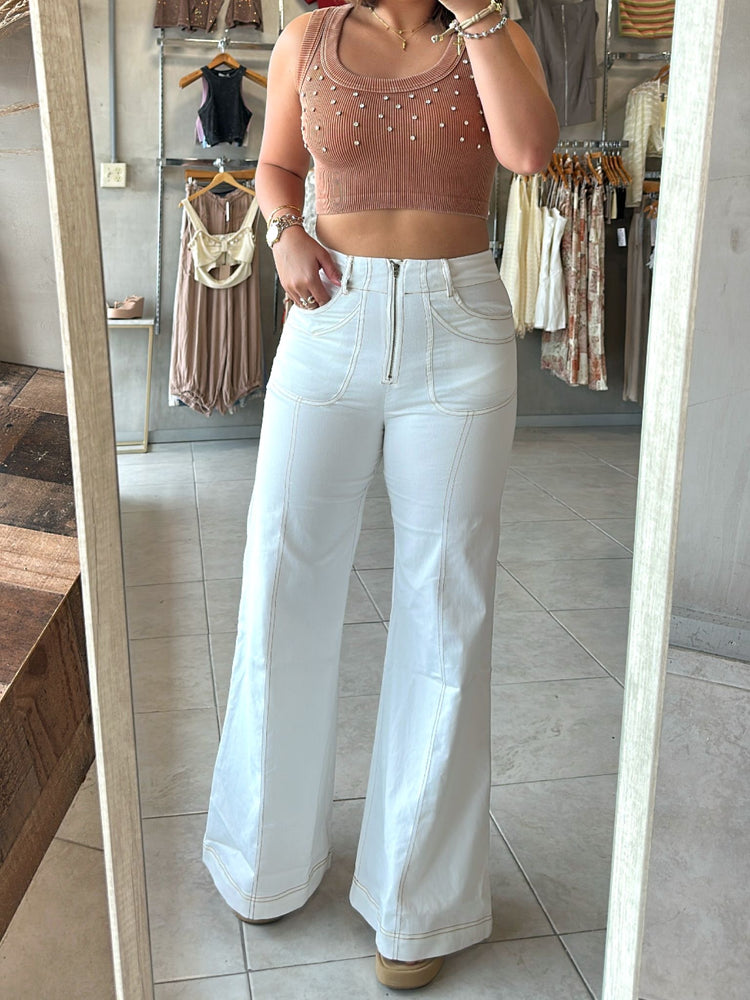 Ambar Tan Basic Top