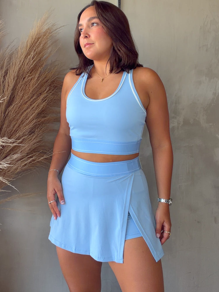 Becca Light Blue Top & Skort Set