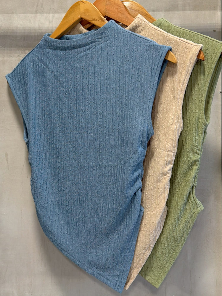 Limar Beige Asymmetrical Top