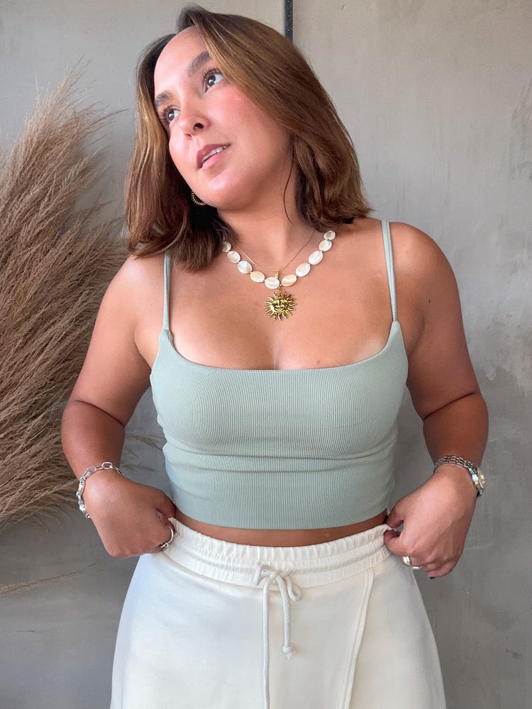 Erin Olive Basic Top