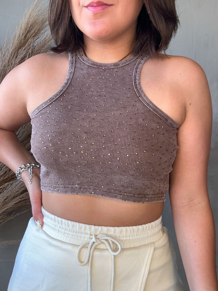Beth Mocha Tank Top