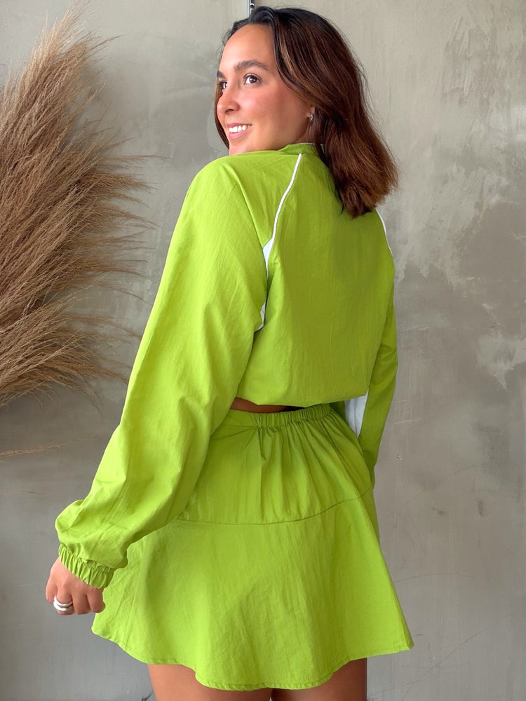 Eiza Lime Jacket & Skort Set