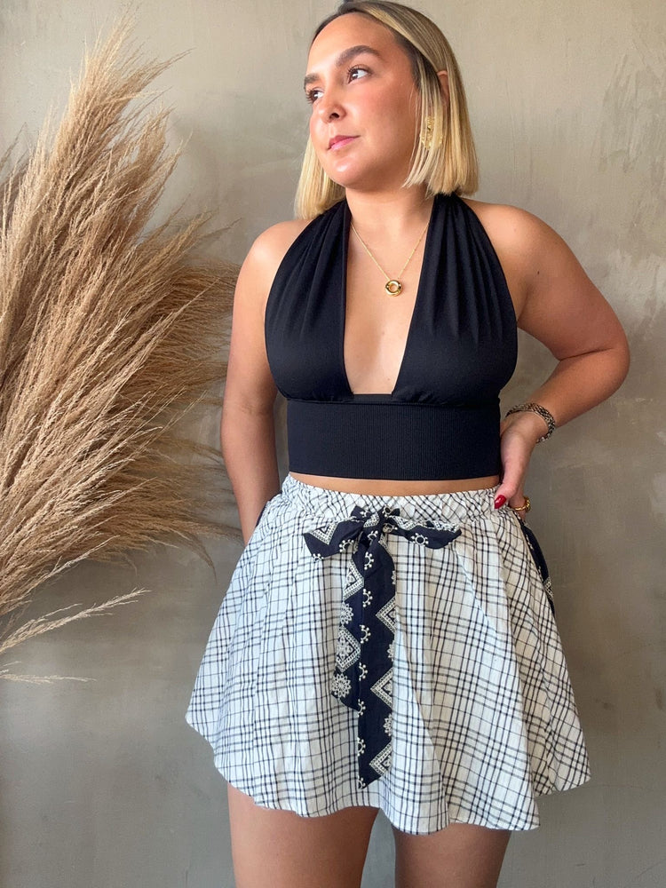 Triniti Black Halter Top