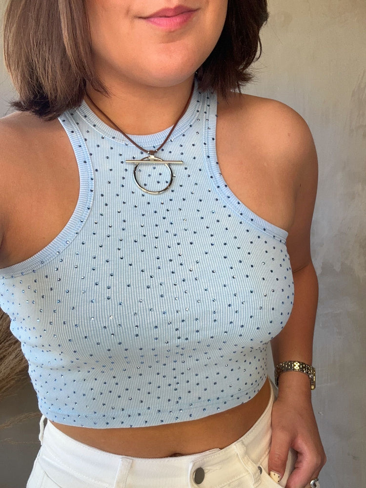Beth Blue Tank Top