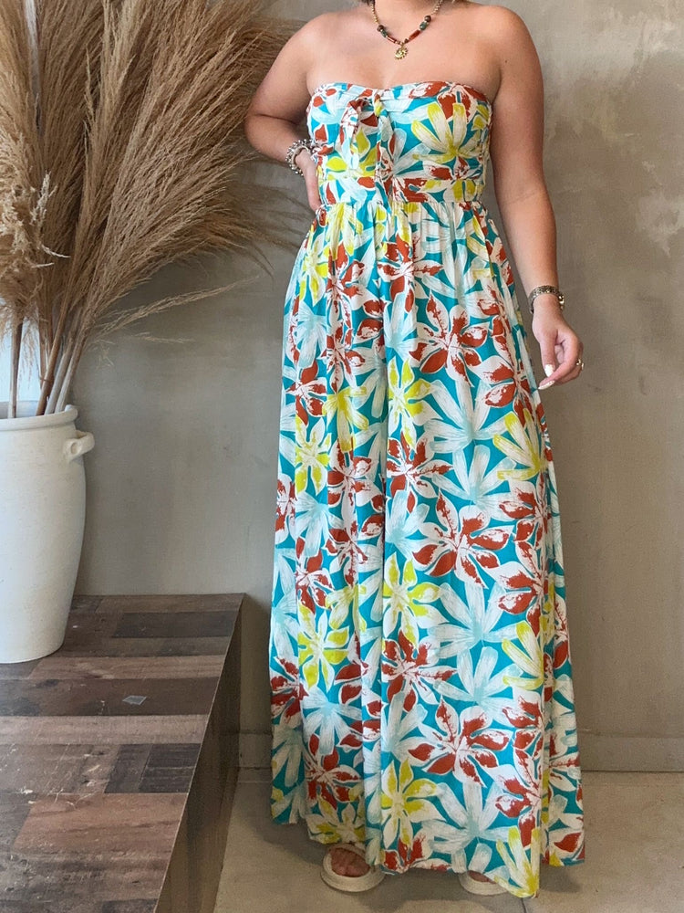 Johanna Printed Tube Jumpsuit