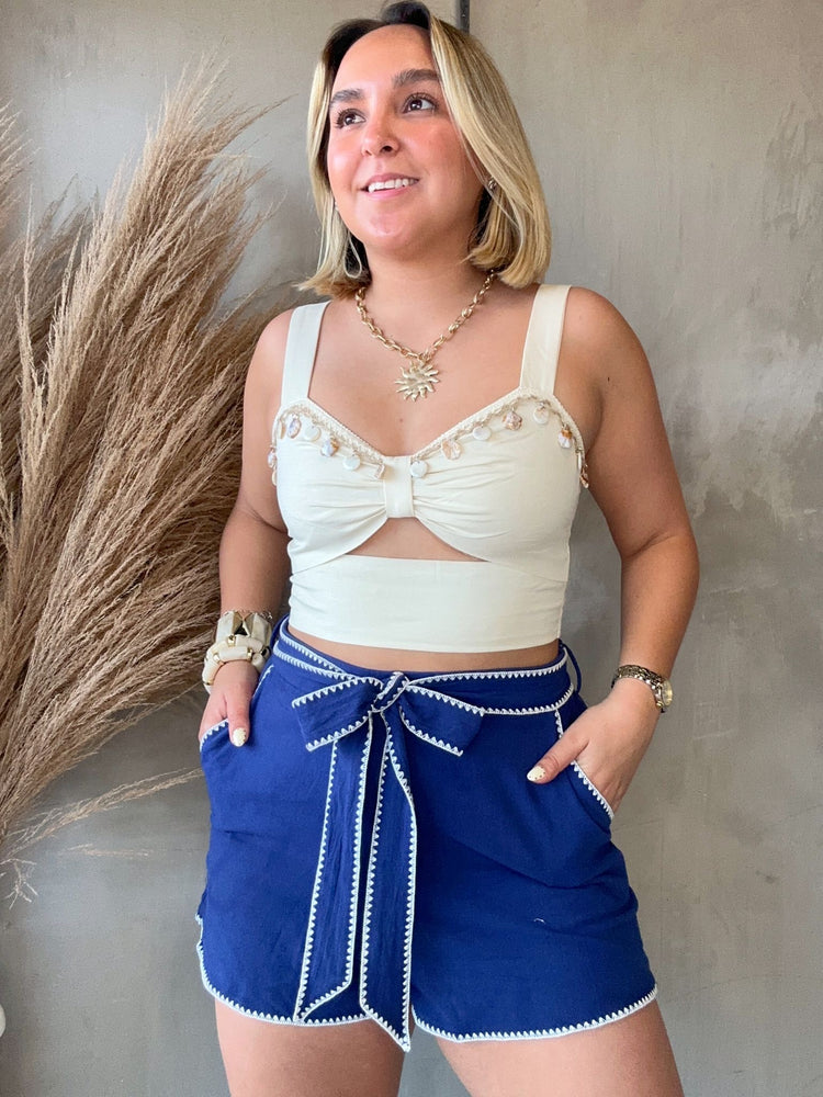 Shells Bow Crop Top