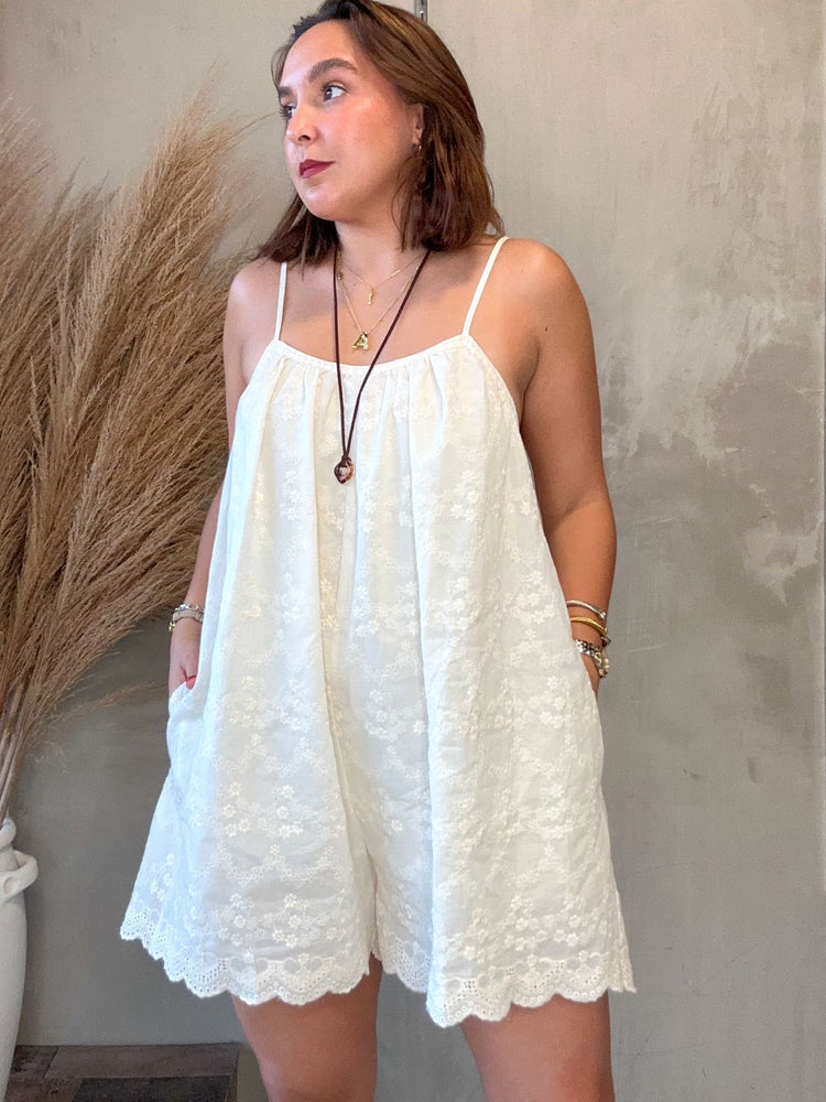 Stacy Embroidery Romper