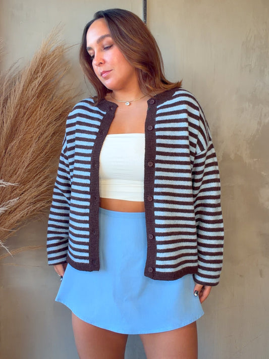Cecil Blue Striped Sweater