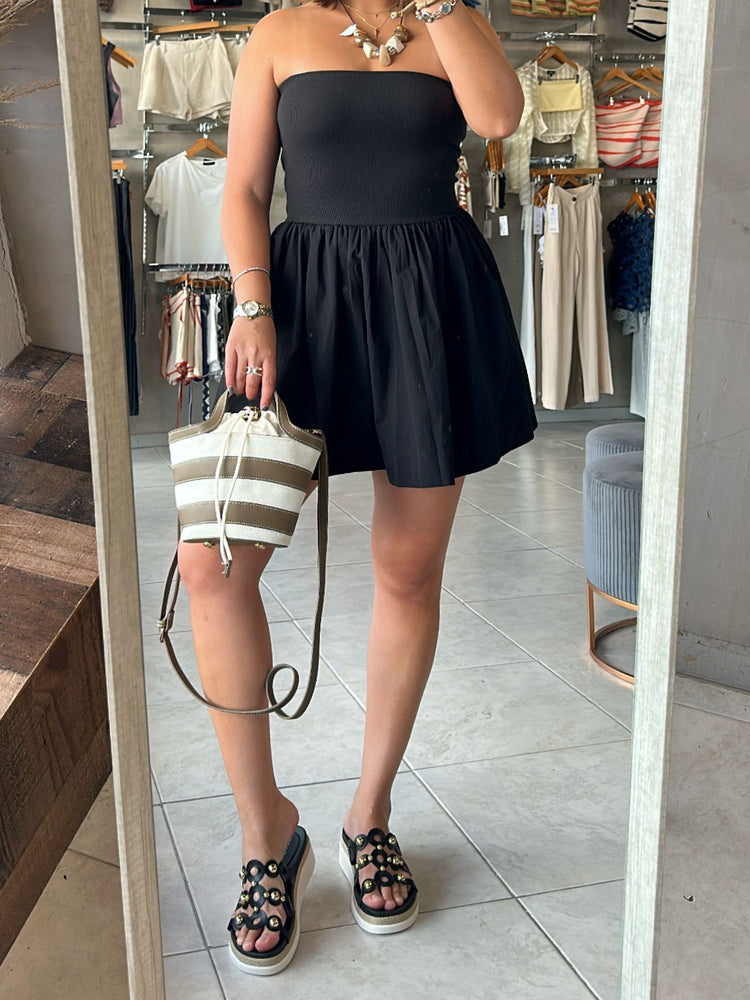 Ximena Black Tube Dress