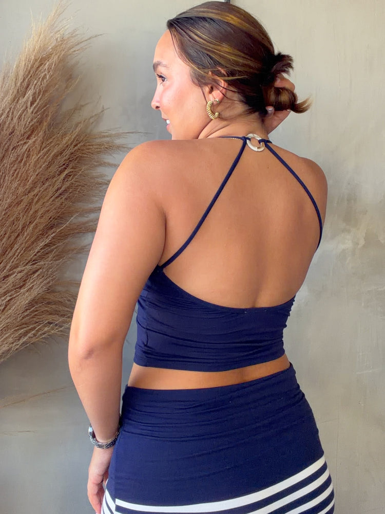 Juliana Striped Navy Set