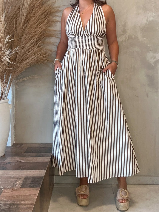 Noah Striped Maxi Dress
