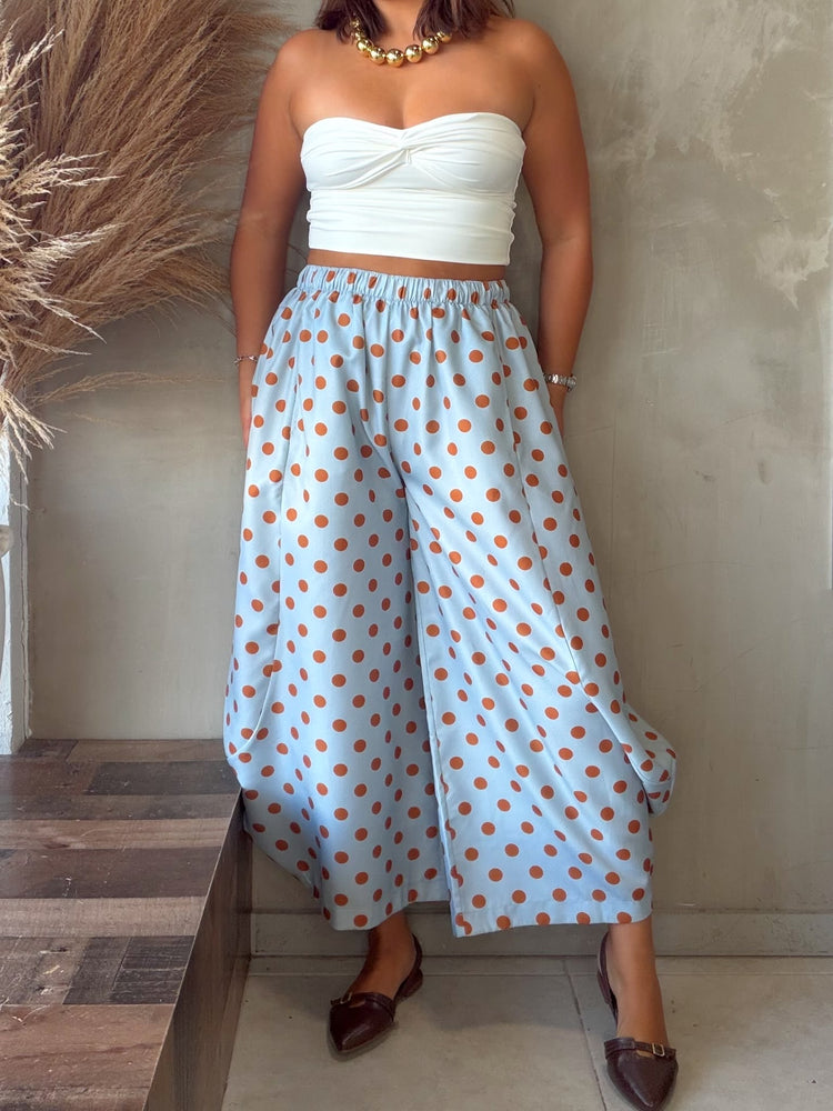 Estefania Polka Dots Wide Pant