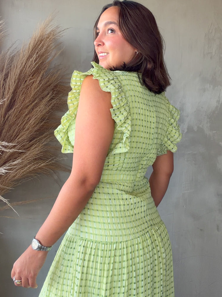 Marie Ruffle Maxi Dress