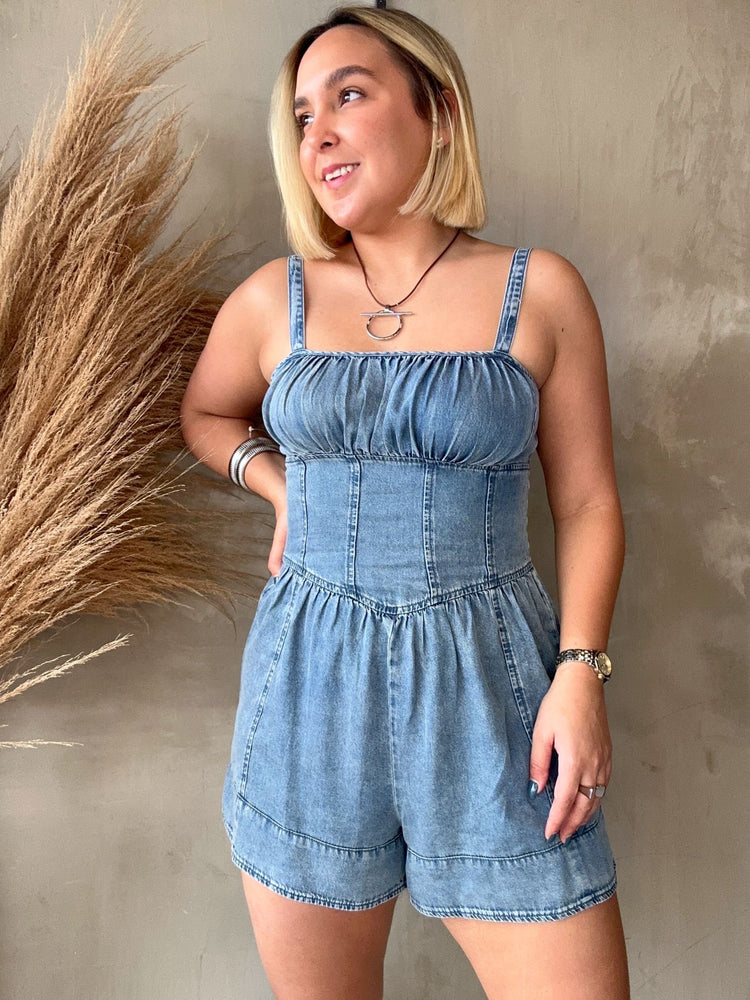 Renata Denim Romper