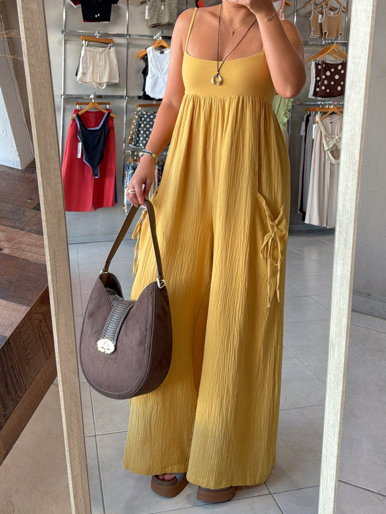 Annika Mustard Jumpsuit