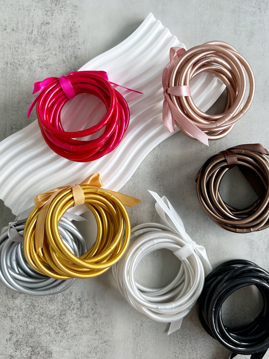 9pcs Jelly Bangles Set