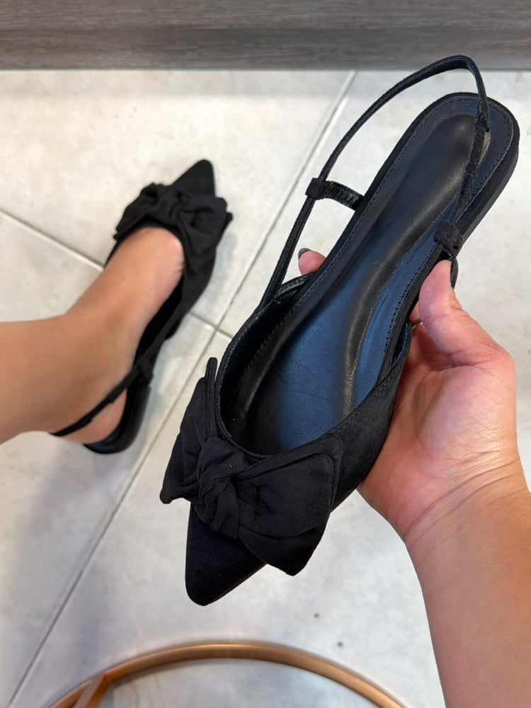 Bow Black Flat