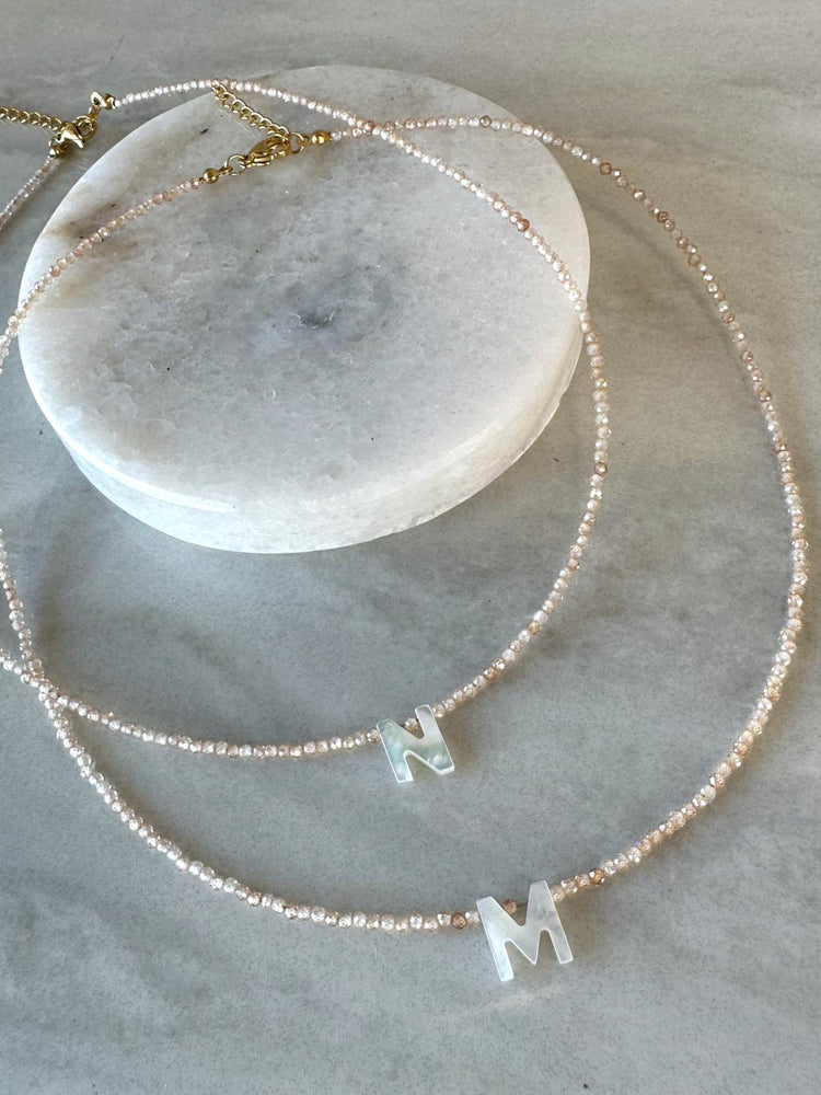 Initial Shell Necklace