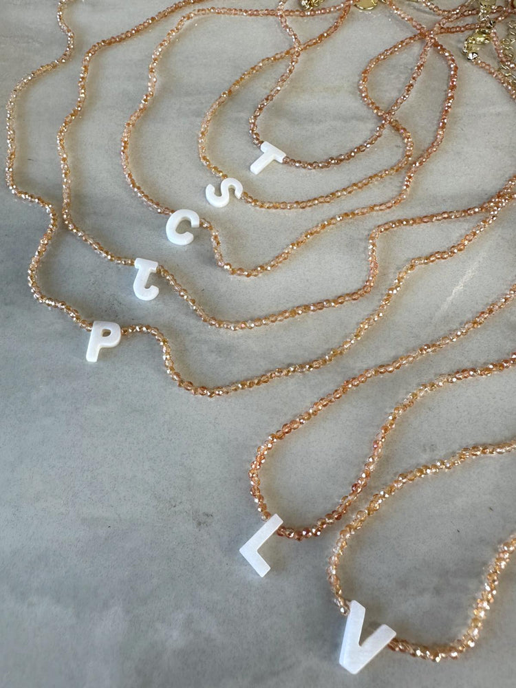 Initial Shell Necklace