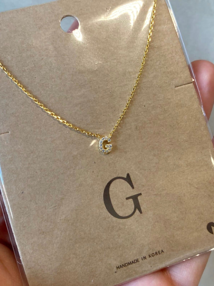 Gold Rhinestone Initials