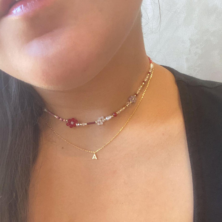 Gold Rhinestone Initials