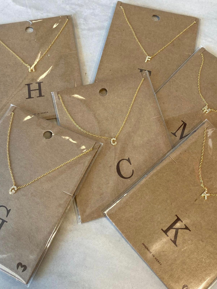 Gold Rhinestone Initials