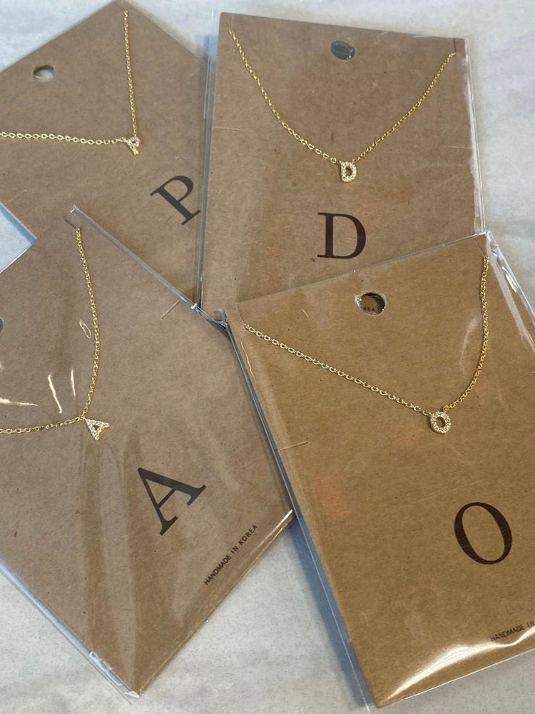 Gold Rhinestone Initials